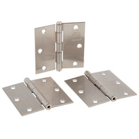 Pack de 3 Bisagras de Acero Niquel 3.5" x 3.5"