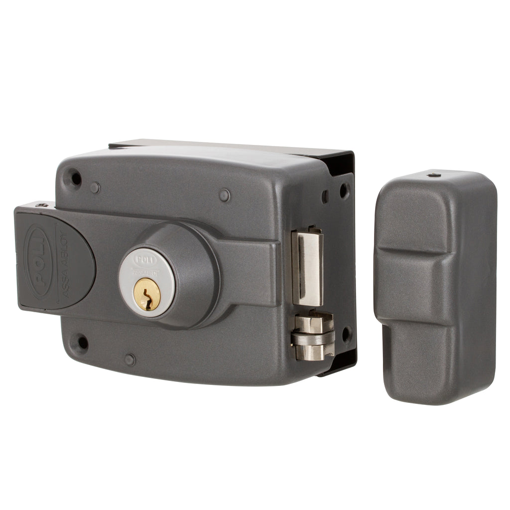 Cerradura Sobreponer Eléctrica Poli 3010 Cilindro Ajustable