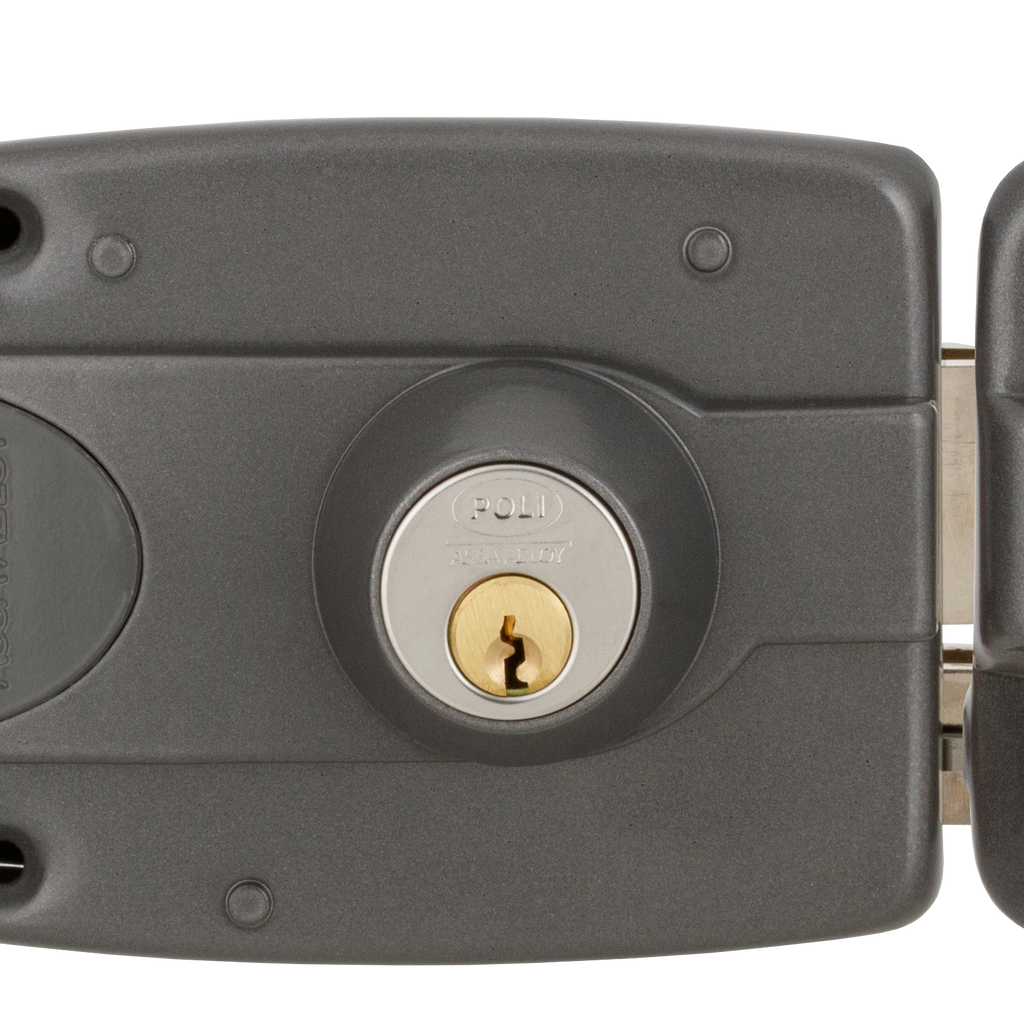 Cerradura Sobreponer Eléctrica Poli 3010 Cilindro Ajustable