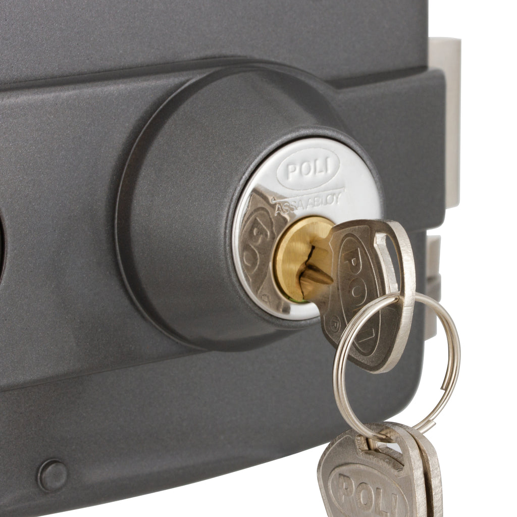 Cerradura Sobreponer Eléctrica Poli 3010 Cilindro Ajustable