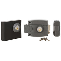 Cerradura Sobreponer Eléctrica Poli 3010 Cilindro Ajustable