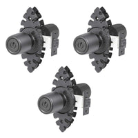 Pack 3 Cerraduras Tubular Pomo Urbano Rústica Acceso