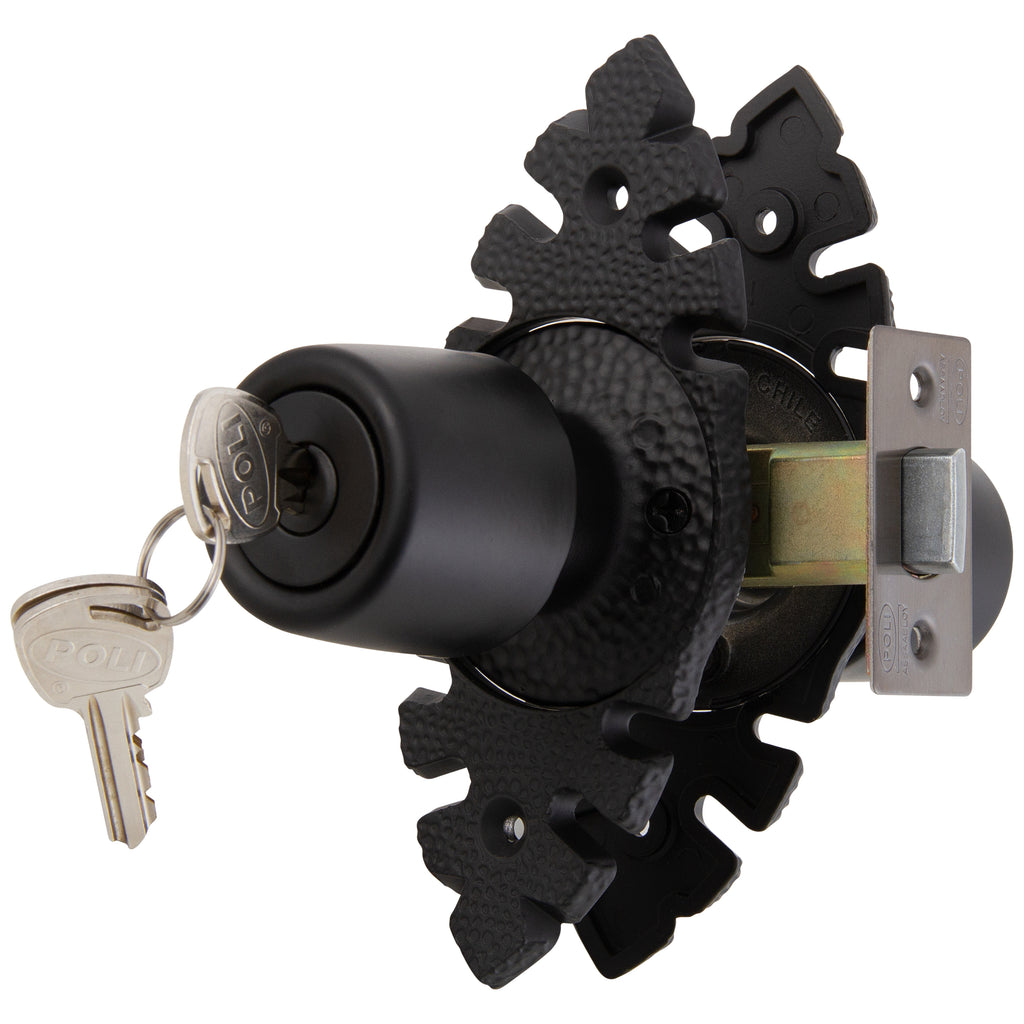 Pack 3 Cerraduras Tubular Pomo Urbano Rústica Oficina/Dormitorio