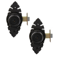 Pack 2 Cerraduras Tubular Pomo Urbano Rústica Oficina/Dormitorio