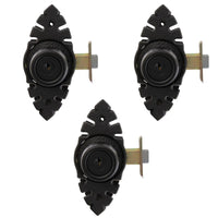 Pack 3 Cerraduras Tubular Pomo Urbano Rústica Oficina/Dormitorio