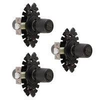 Pack 3 Cerraduras Tubular Pomo Urbano Rústica Baño/Dormitorio