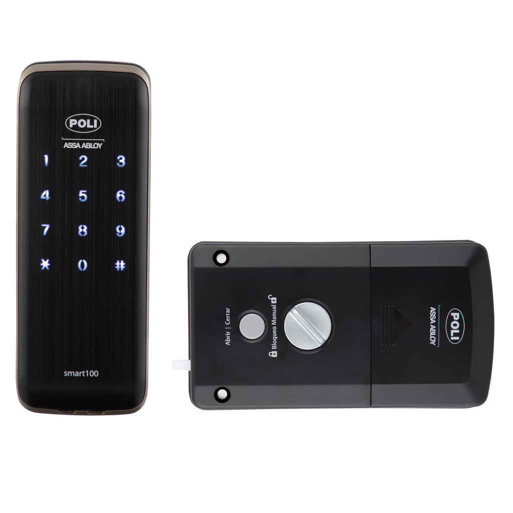 Cerrojo Digital Sobreponer Smart100 Negro