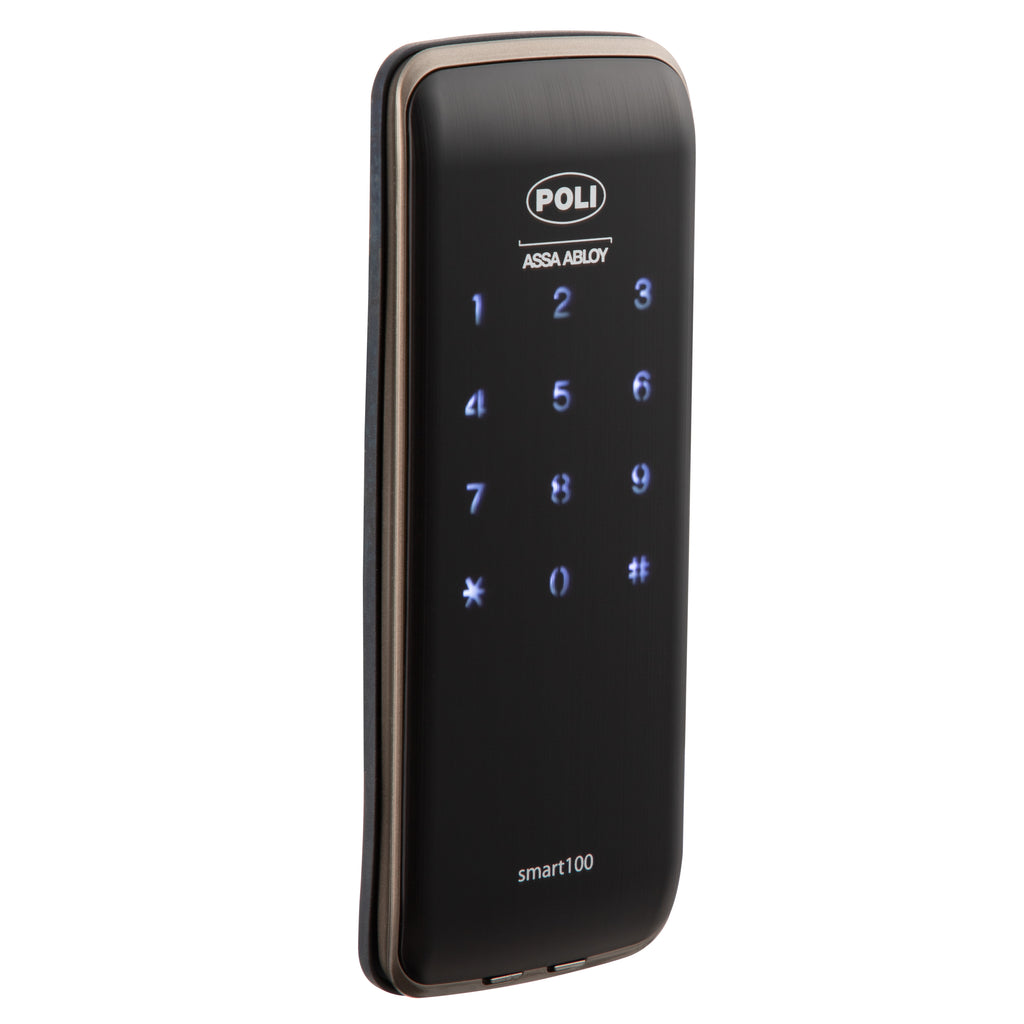 Pack Cerrojo Digital Smart100 Fácil instalación + Tirador Thor Simple Negro