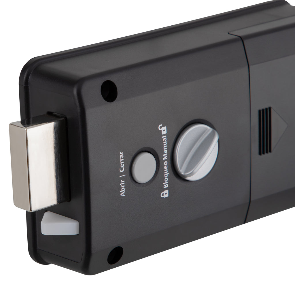 Pack Cerrojo Digital Smart100 Fácil instalación + Tirador Thor Simple Negro