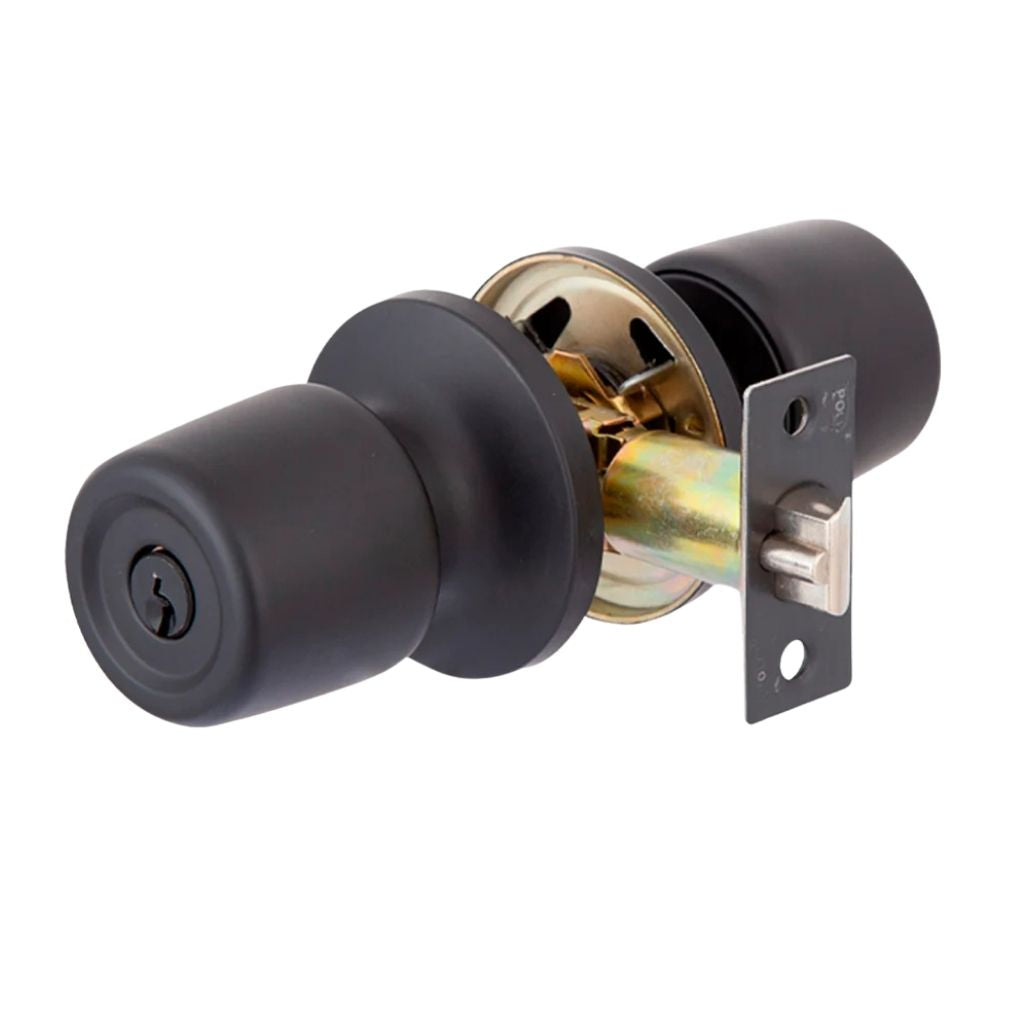 Pack Cerradura Tubular 8000 Oficina/Dormitorio Negro (2 unidades)