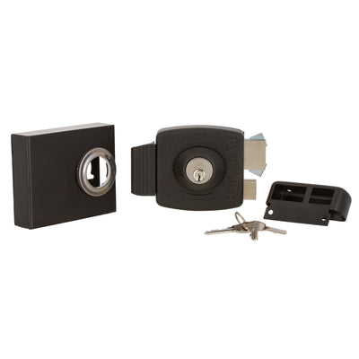 Cerradura Sobreponer Mecánica Poli Security Pro Antipalanca para Rejas