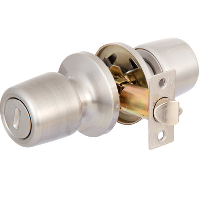 Pack 3 Cerraduras Tubular 8000 Baño/Dormitorio Inoxidable