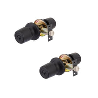 Pack 2 Cerradura Tubular 8000 Acceso Principal Negro