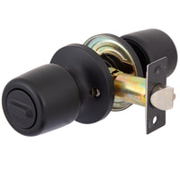 Pack 3 Cerraduras Tubular 8000 Baño/Dormitorio Negro