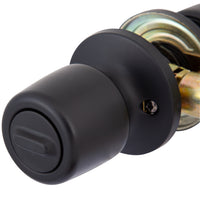 Pack 3 Cerraduras Tubular 8000 Baño/Dormitorio Negro