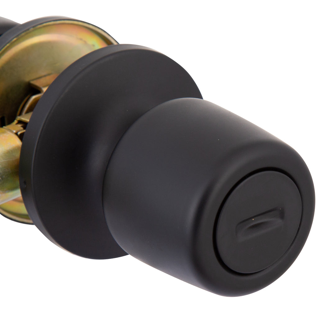 Pack 3 Cerraduras Tubular 8000 Baño/Dormitorio Negro