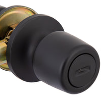 Pack 3 Cerraduras Tubular 8000 Baño/Dormitorio Negro