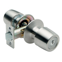 Pack 3 Cerraduras Tubular Pomo Urbano Oficina/Dormitorio Inoxidable