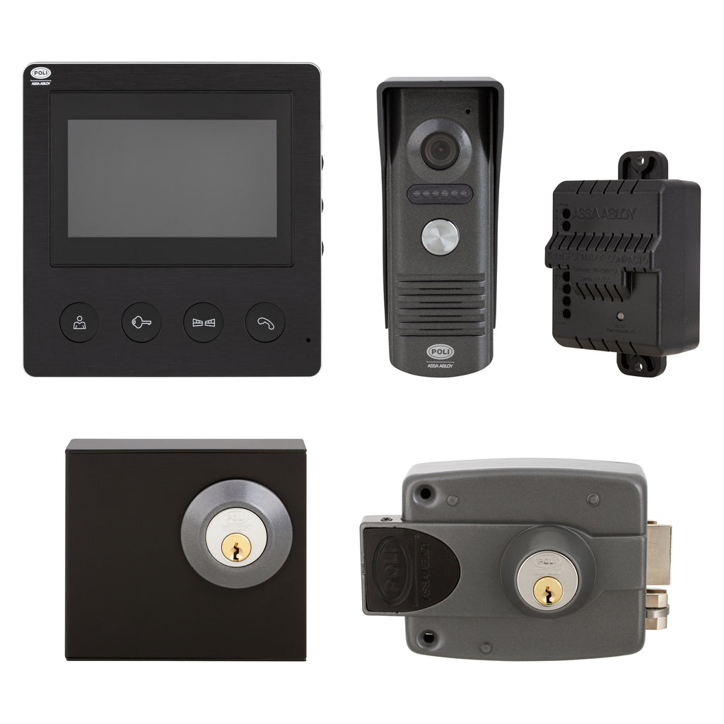 Kit Videoportero + Cerradura Sobreponer Eléctrica 3010