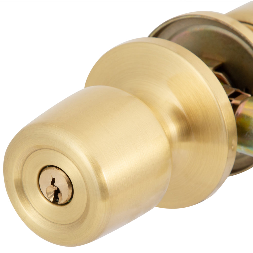 Pack 3 Cerraduras Tubular 8000 Oficina/Dormitorio Bronce