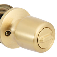 Pack 3 Cerraduras Tubular 8000 Oficina/Dormitorio Bronce