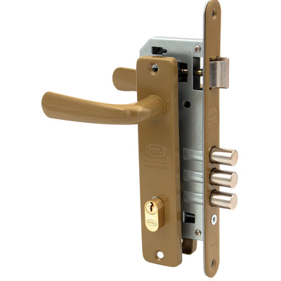 Cerradura Embutida Clásica B40 Oficina Bronce