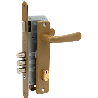 Cerradura Embutida Clásica B40 Oficina Bronce