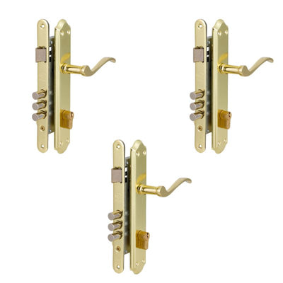 Pack 3 Cerradura Embutida Anna B40 Acceso 1/2 izquierda