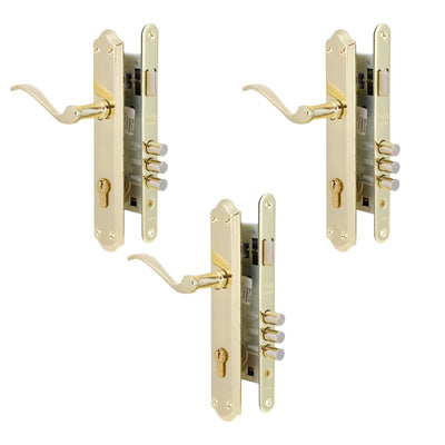 Pack 3 Cerradura Embutida Anna B40 Acceso 1/2 derecha Bronce