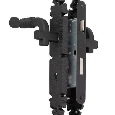 Cerradura Embutida Rústica B40 Manilla Dormitorio