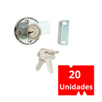 Pack 20 Cerradura de Muebles Mod.1S-C 20mm