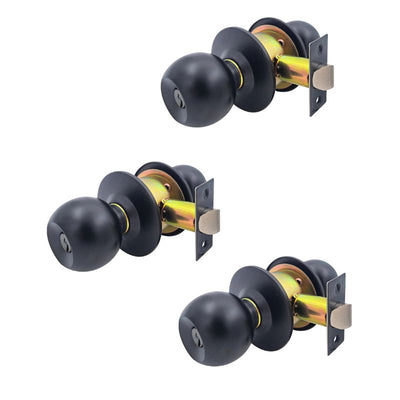 Pack 3 Cerraduras Cilíndrica Sfera 11402 Acceso Negro