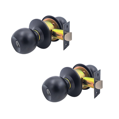 Pack 2 Cerraduras Cilíndrica Sfera 11402 Acceso Negro