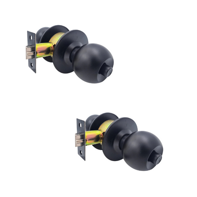 Pack 2 Cerraduras Cilíndrica Sfera 11403 Oficina/Dormitorio Negro