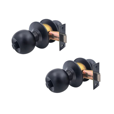 Pack 2 Cerraduras Cilíndrica Sfera 11404 Baño/Dormitorio Negro