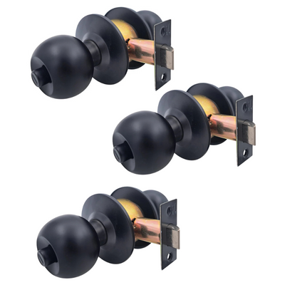 Pack 3 Cerraduras Cilíndricas Sfera 11404 Baño/Dormitorio Negro