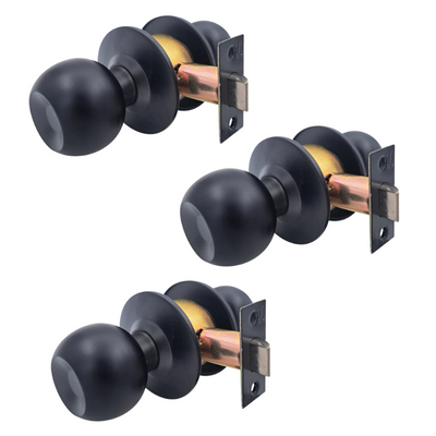 Pack 3 Cerraduras Cilíndrica Sfera 11405 Libre Paso Negro