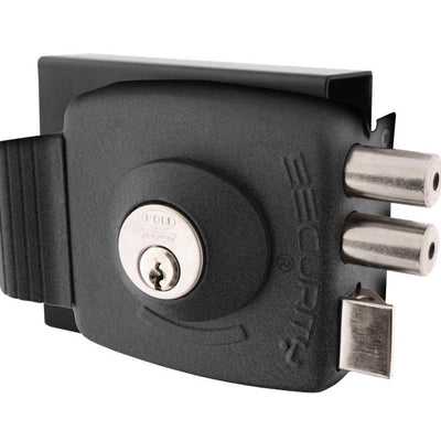 Cerradura Sobreponer Mecánica Poli Security Pro con 2 pitones para Reja