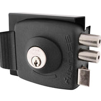 Cerradura Sobreponer Mecánica Poli Security Pro con 2 pitones para Reja