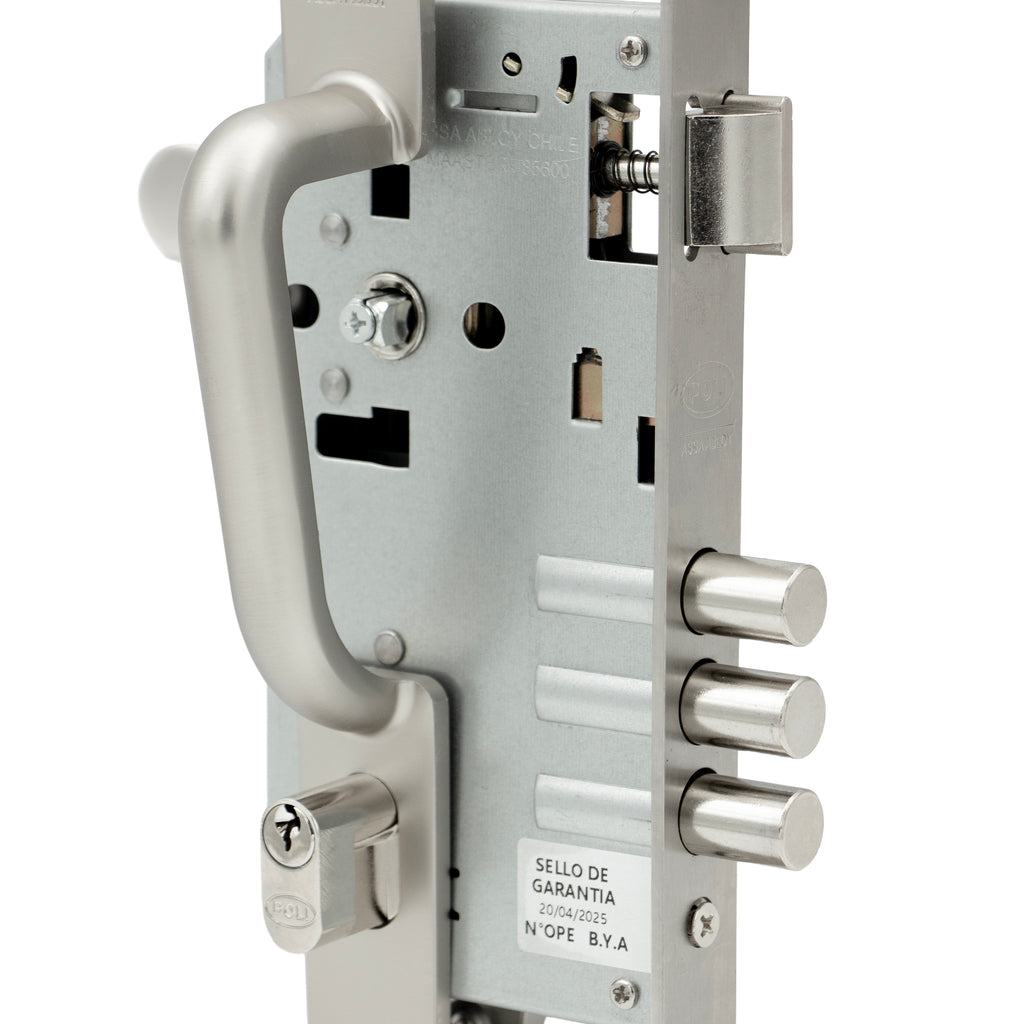 Cerradura Embutida Futura B60 Tirador Acceso 1/2 Inoxidable