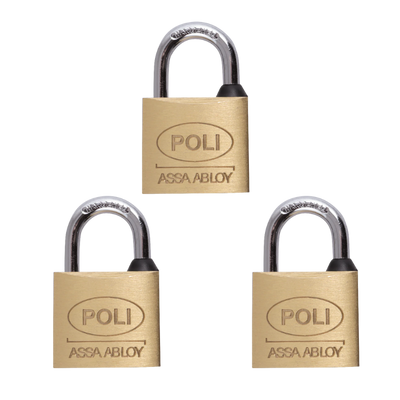 Pack 3 Candados Bronce Estándar P/130 30mm Bronce