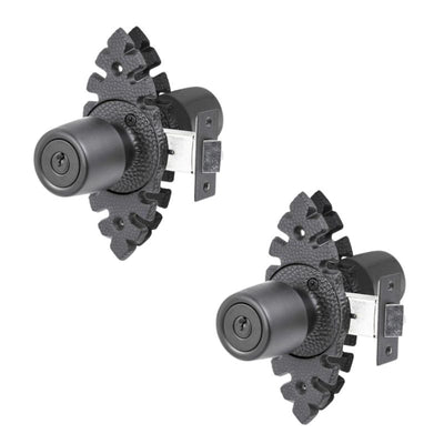 Pack 2 Cerraduras Tubular Pomo Urbano Rústica Acceso