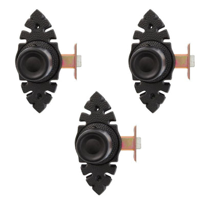 Pack 3 Cerraduras Tubular Pomo Urbano Rústica Simple Paso