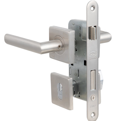 Cerradura Embutida Piano B40 Baño Perilla/Ranura Inoxidable