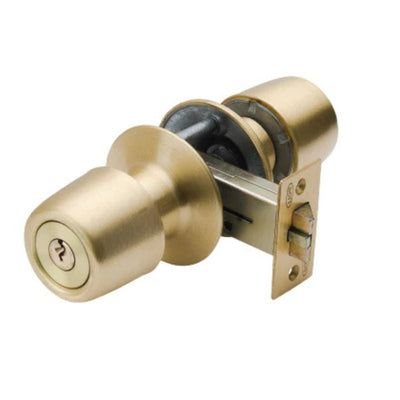 Cerradura Tubular Pomo Urbano Acceso Bronce