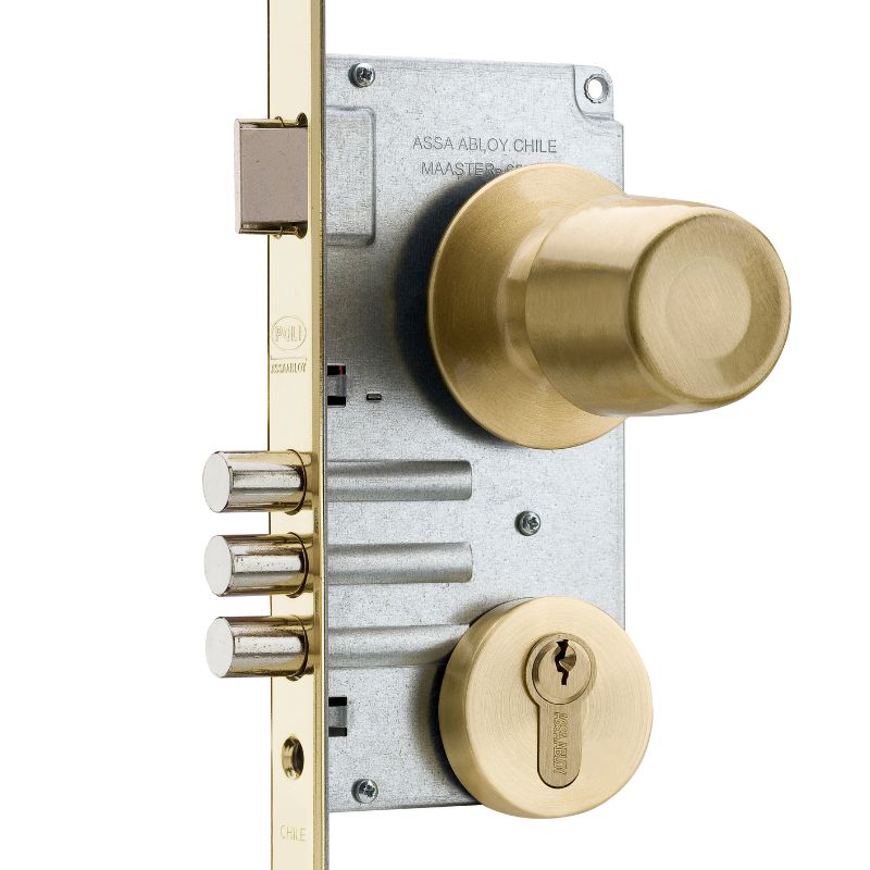 Cerradura Embutida Urbano B60 Acceso Fijo Bronce