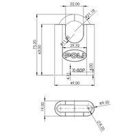 Candado Serie X 50Pmm con hombros Niquel Satin