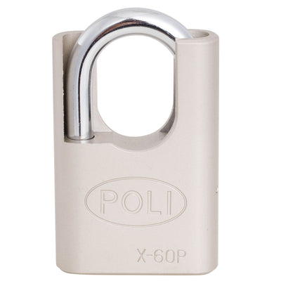Candado Serie X 60Pmm con hombros Níquel Satín