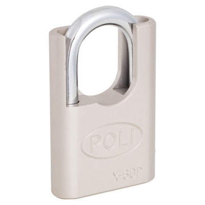 Pack 2 Candados Serie X 60Pmm con hombros Níquel Satín