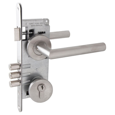 Cerradura Embutida Niza  B40 Oficina/Dormitorio Inoxidable